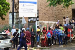 People standing in a line