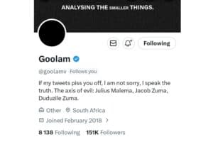 Is the notorious political stirrer Goolam dead? This is what you need to know