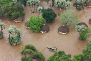 Kruger National Park's Letaba Rest Camp flooded in January 2026.