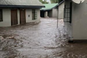 Satara camp at Kruger National Park flooded