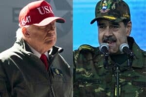 US President Donald Trump and Venezuelan President Nicolás Maduro.