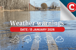 Weather forecast for 13 January 2026