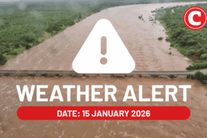 Weather forecast for 15 January 2026