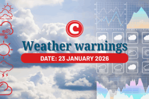 Weather forecast for 23 January 2026