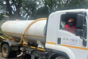 A water tanker in White River