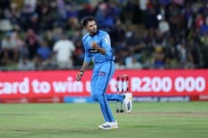 Pretoria Capitals captain Keshav Maharaj