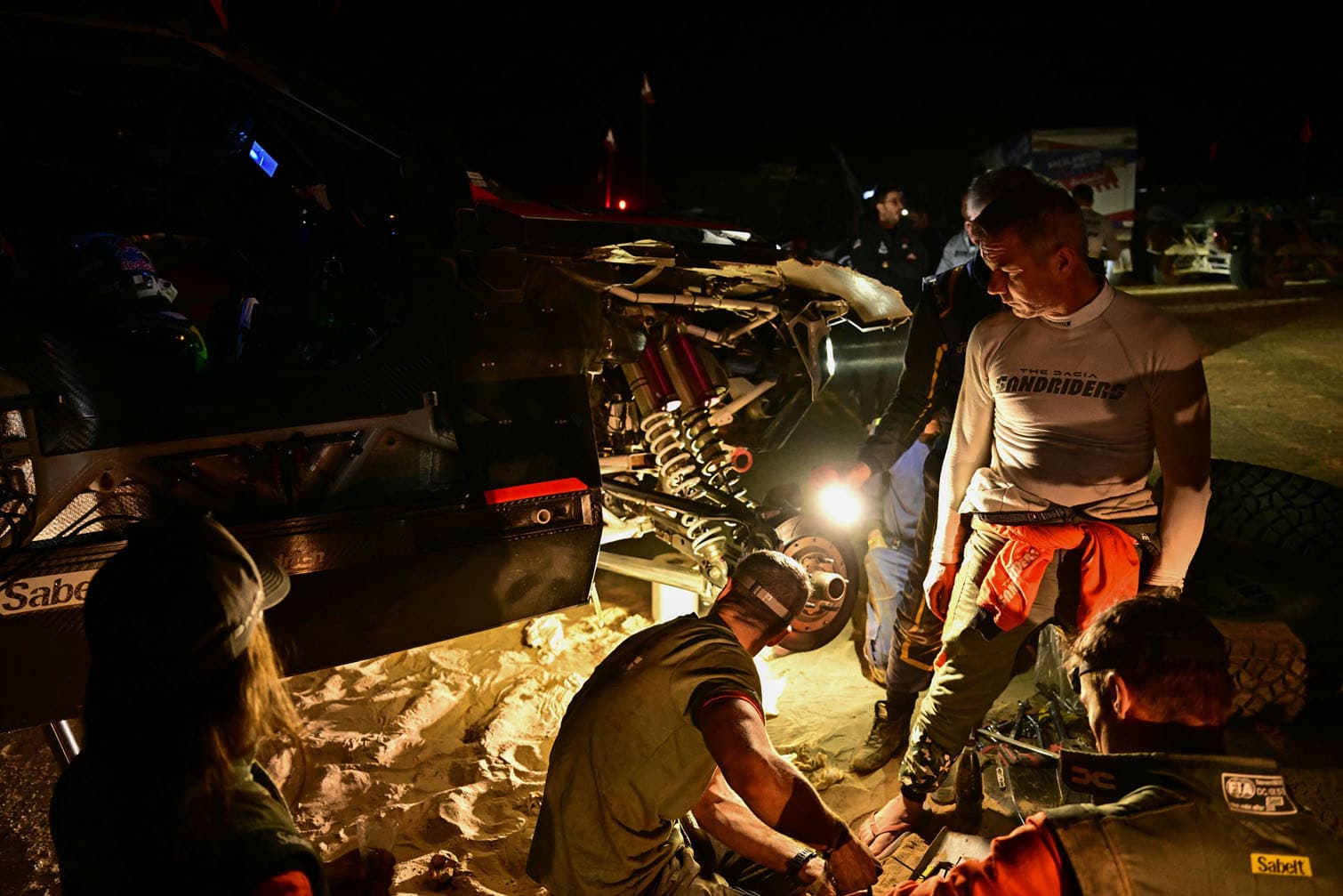 The Dacia Sandriders’s French driver Sebastien Loeb