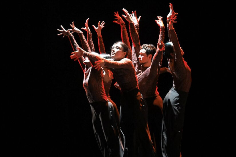 Members of the Hungarian contemporary ballet group 