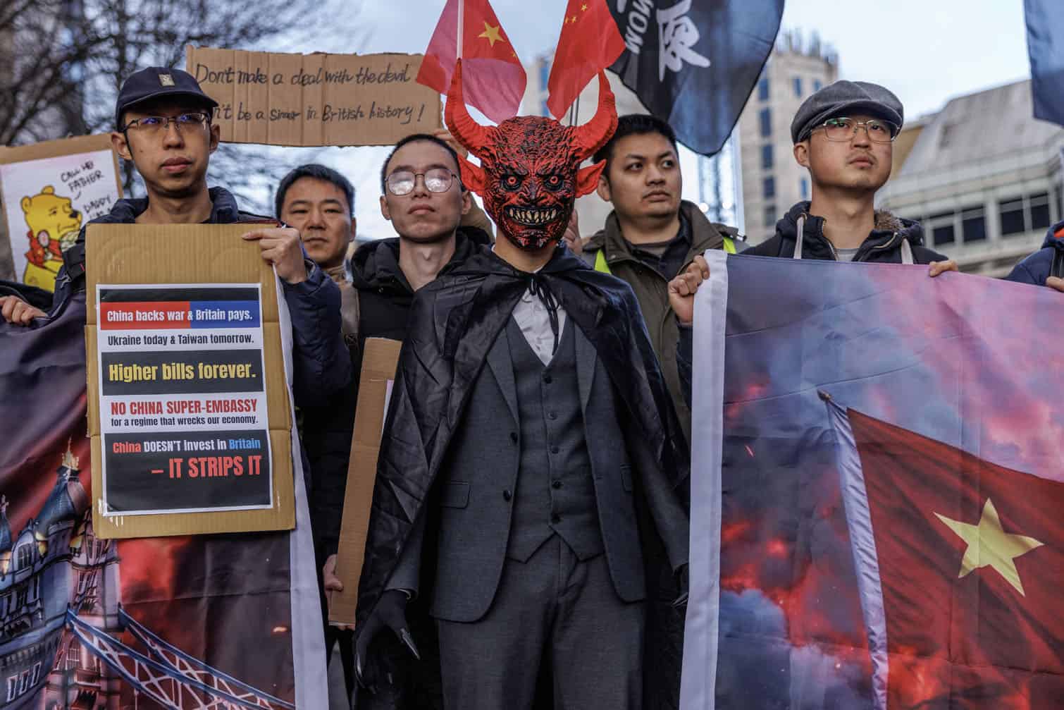 Kemi Badenoch Attends A Protest Against The Proposed Chinese "Super-Embassy" In Central London