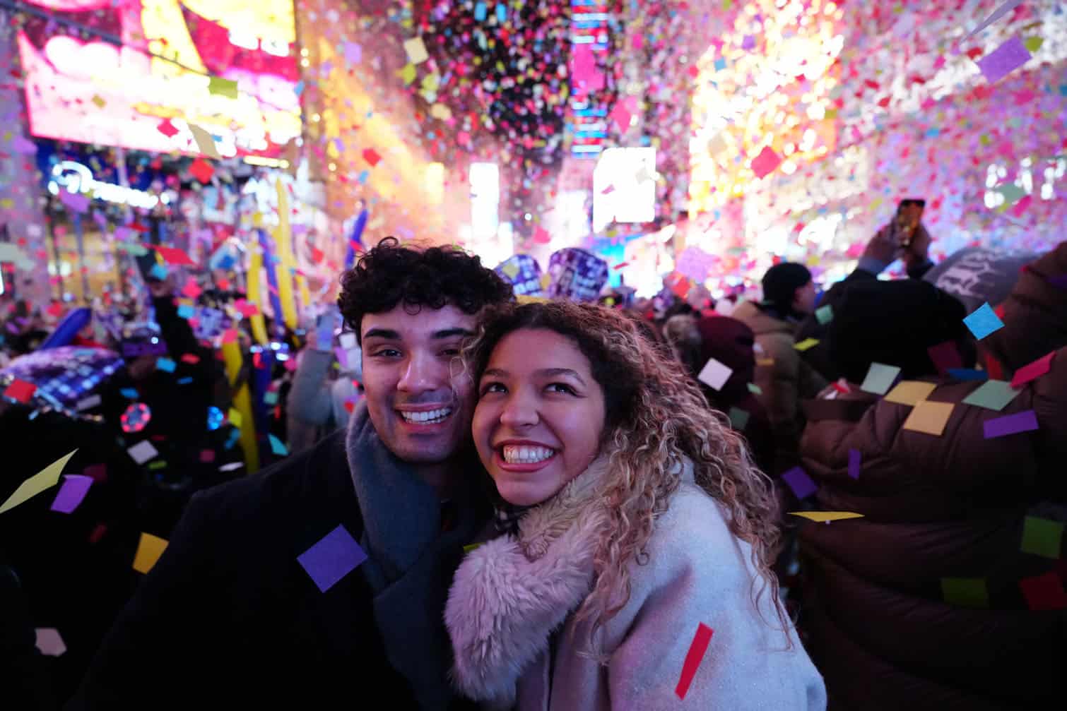 Crowds Ring In 2026 In New York's Times Square
