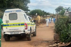 Authorities on the scene of a shooting in Atteridgeville.