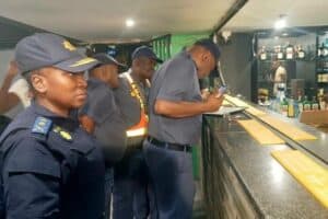 Amber Chesanyama was among nightlife entertainment spots raided for compliance