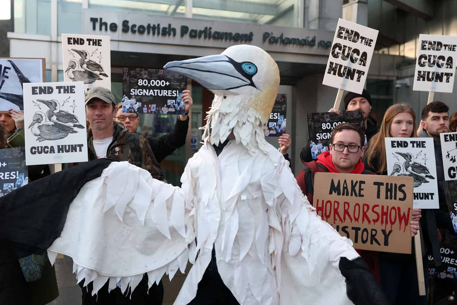 Campaigners Protest Against Guga Hunt
