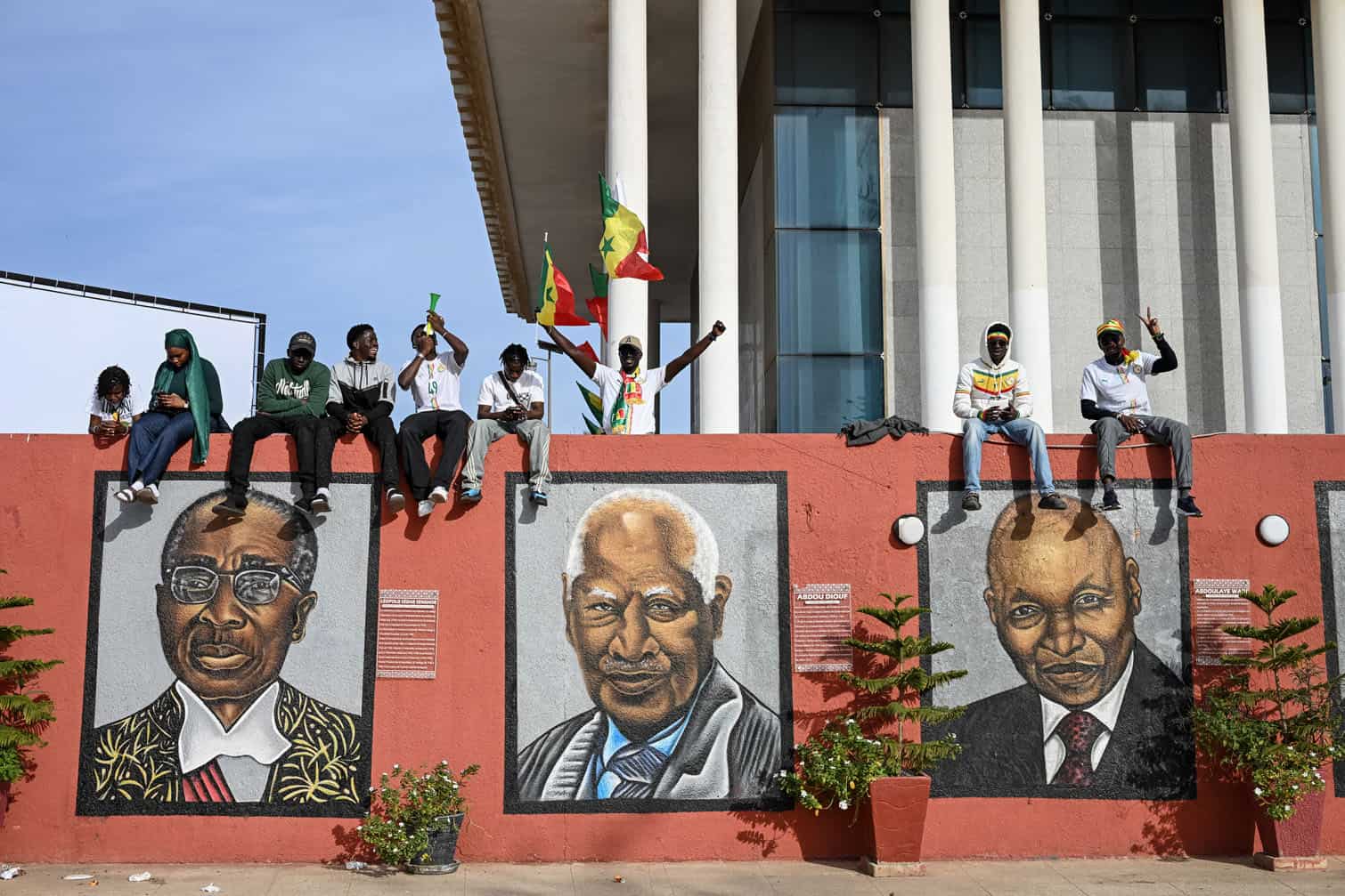 Senegalese football supporters