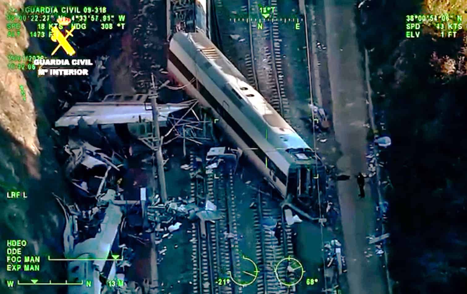 a high-speed Iryo train derailed
