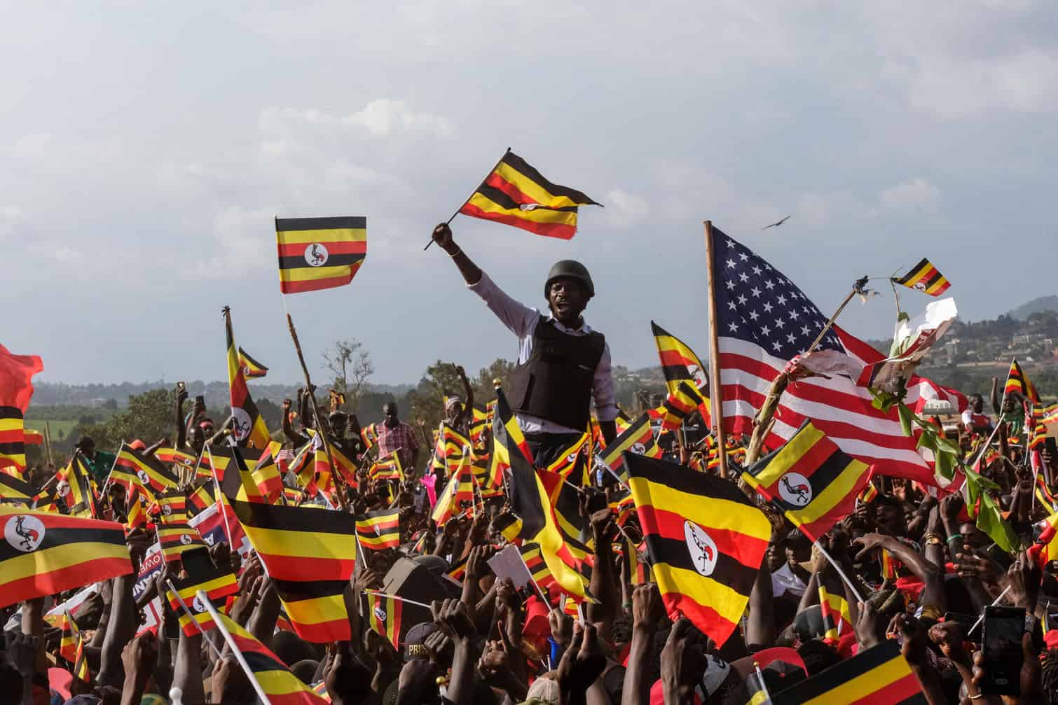 Ugandan Opposition Leader Bobi Wine Holds Campaign Rally Ahead Of Presidential Election