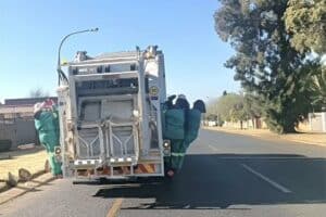 Alberton depot waste management services team in action. Picture: Supplied