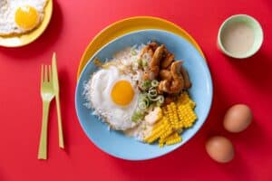 Recipe of the day: Chicken, corn and fried egg bowl for under R100