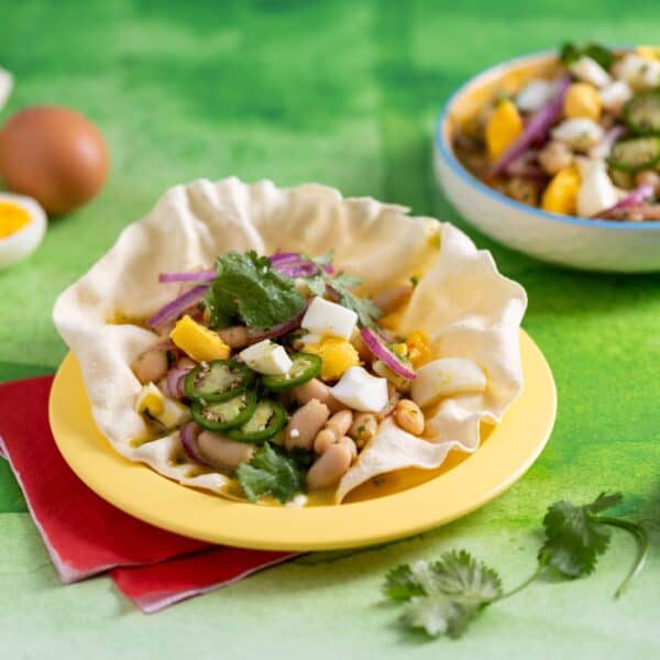 Eggs Marinated Beans recipe