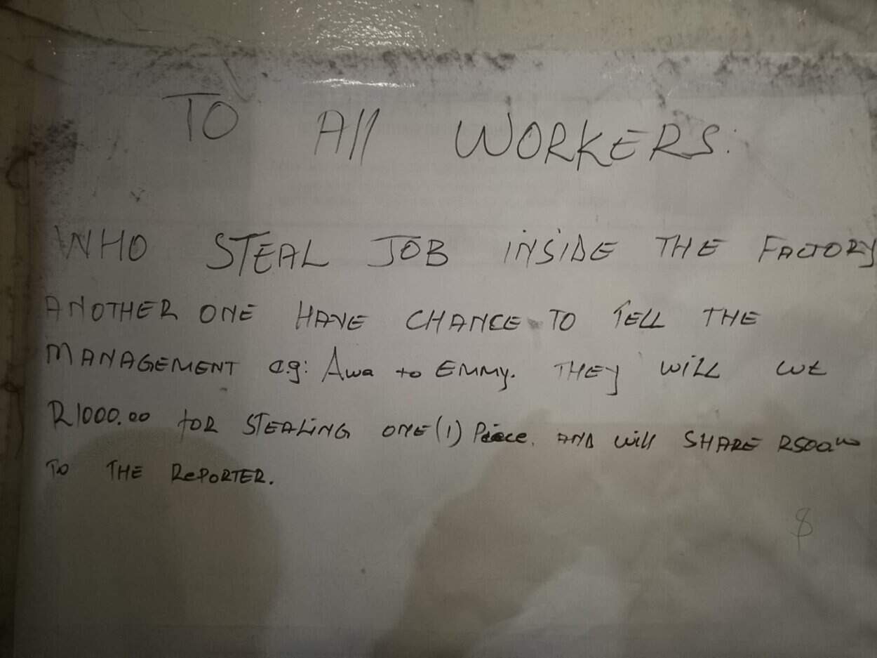 Scene at the Newcastle sweatshop where undocumented workers were found living amid severe safety and fire hazards. Picture: Supplied.