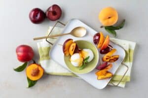 Recipe of the day: Stone fruit skewers with Amasi ice cream