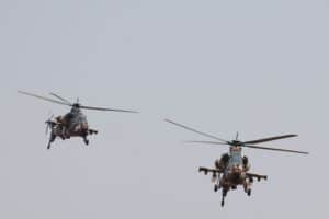 Rooivalk helicopters SANDF military parade