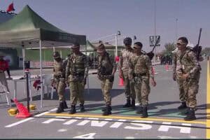 South African Special Task Force at the start line of a race