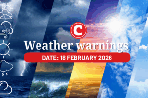 Weather forecast for 18 February 2026