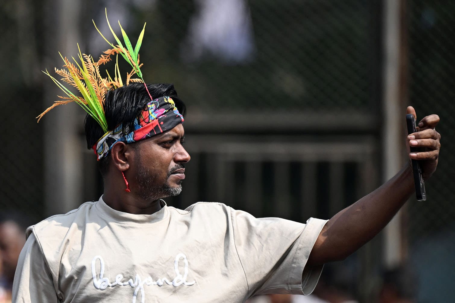 A Bangladesh Nationalist Party supporter