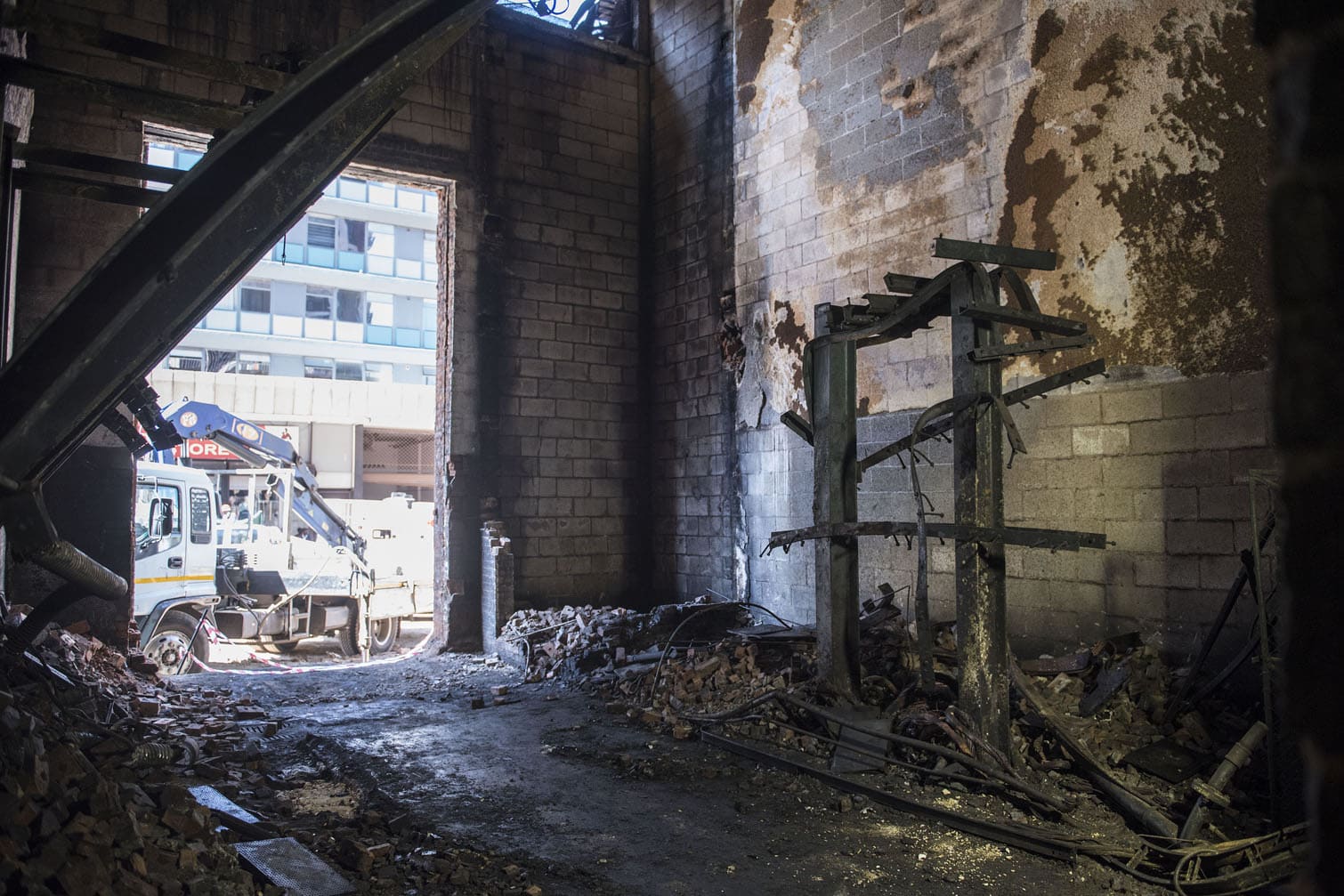 City Power is seen at work at the Bree Substation