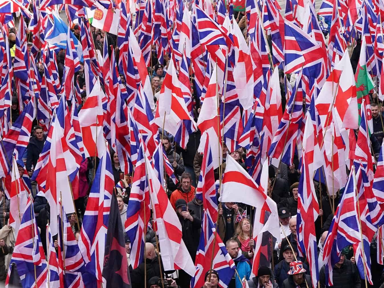 Britain First March for Remigration in Manchester