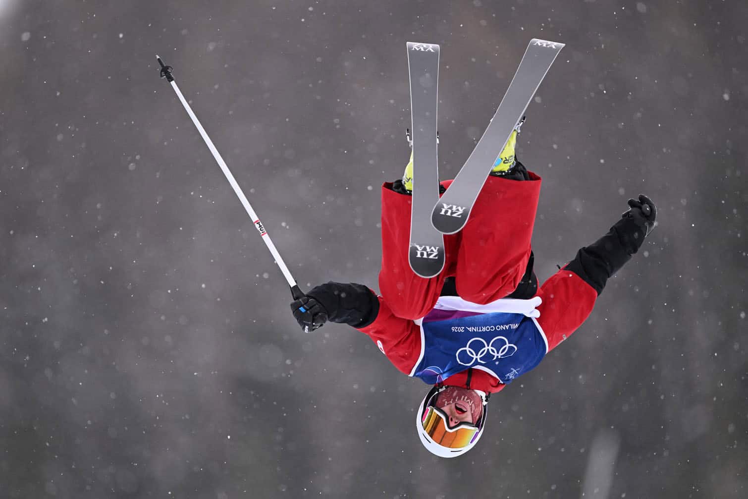 Canada's Dylan Marineau competes in the freestyle skiing