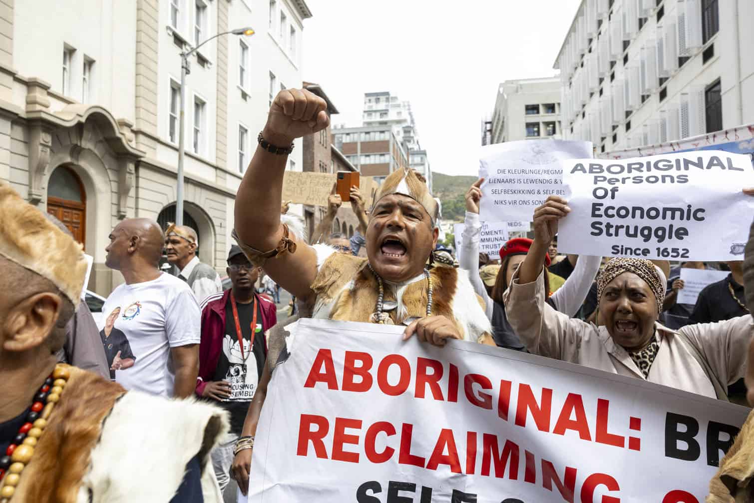 Various Groups Protest Planned City of Cape Town's Land Auction