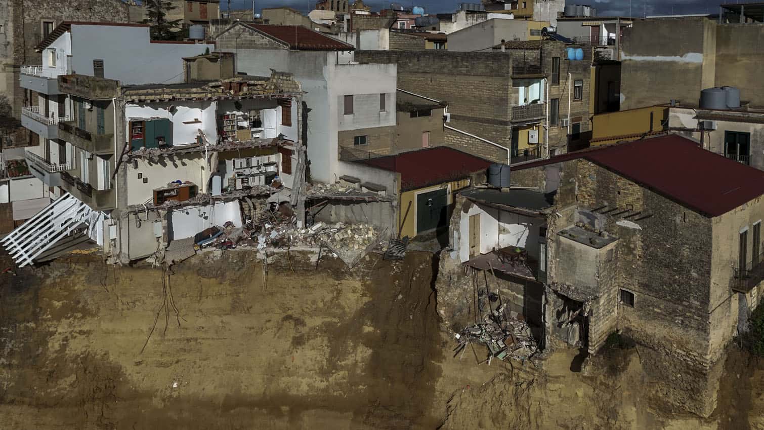 Landslide hits Niscemi in Sicily