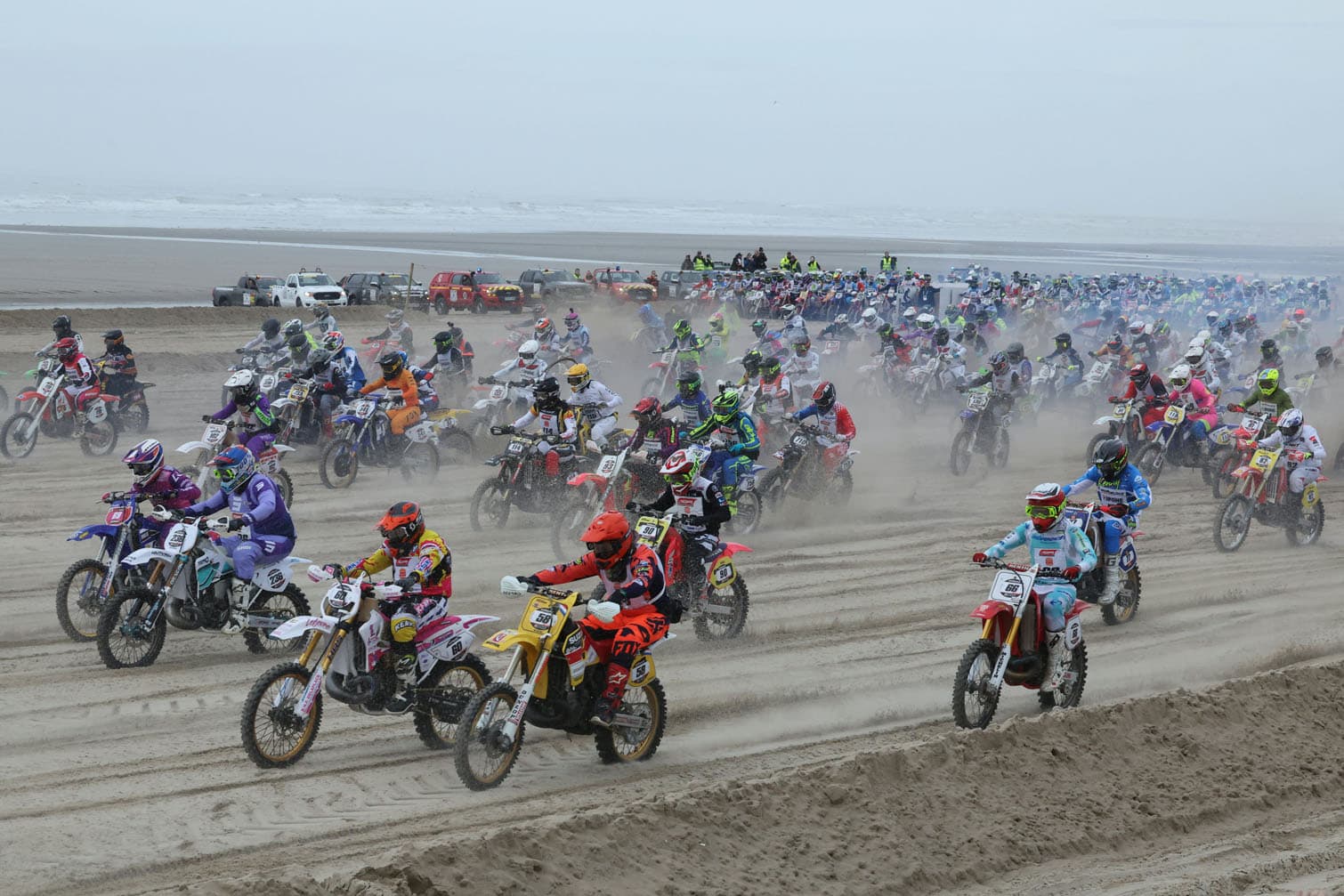 50ème édition de l'Enduropale du Touquet, course de moto sur sable