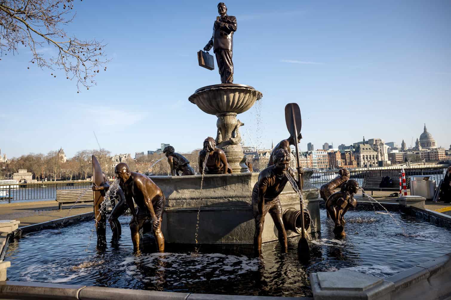 Channel 4 Installs 'Fountain Of Filth' To Promote New Film On UK Sewage Crisis