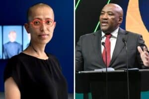 Gabrielle Goliath and Minister Gayton McKenzie