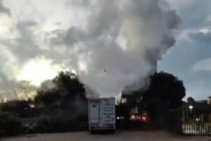 Screenshot from a video of the scene.