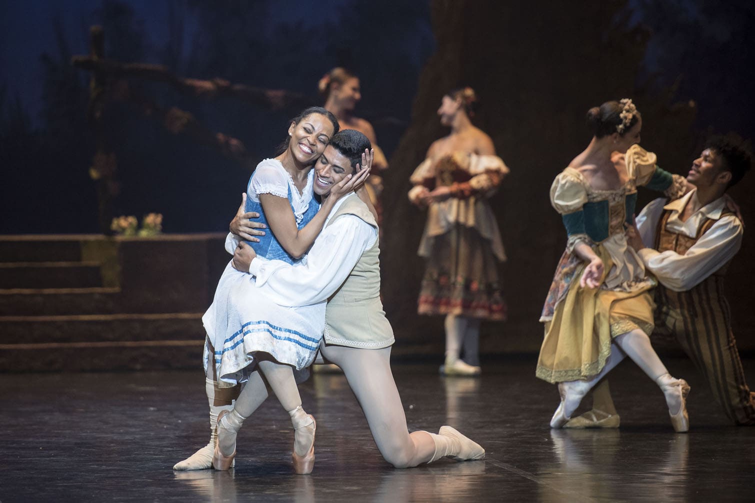 Dancers from the Joburg Ballet perform during a rehearsal for Giselle