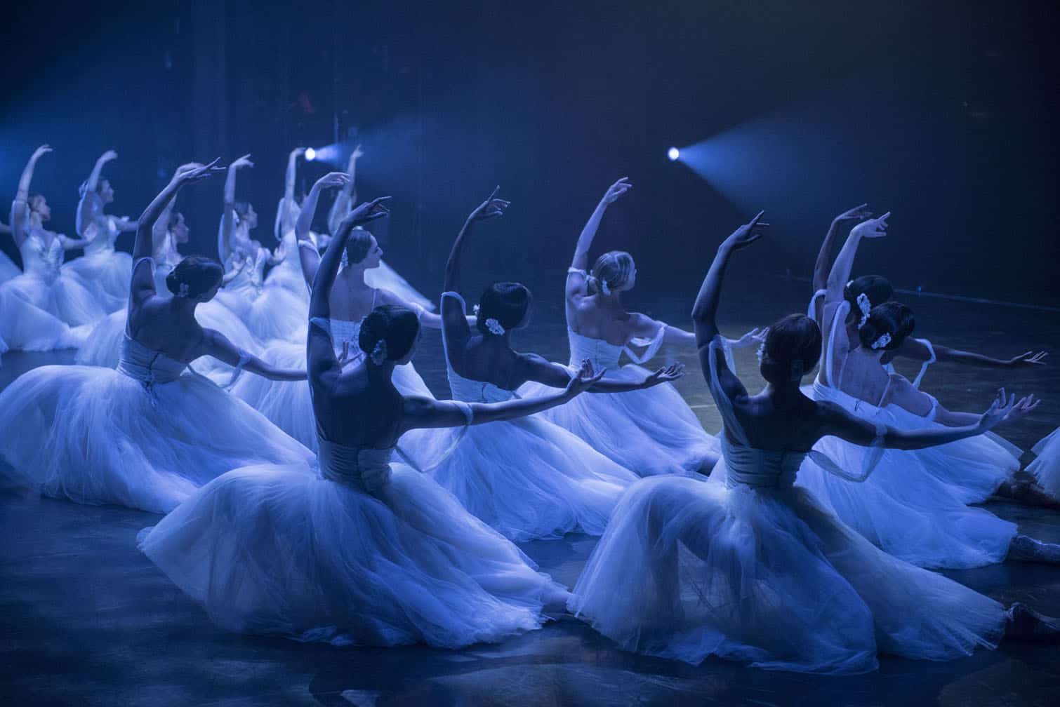 Dancers from the Joburg Ballet perform during a rehearsal for Giselle