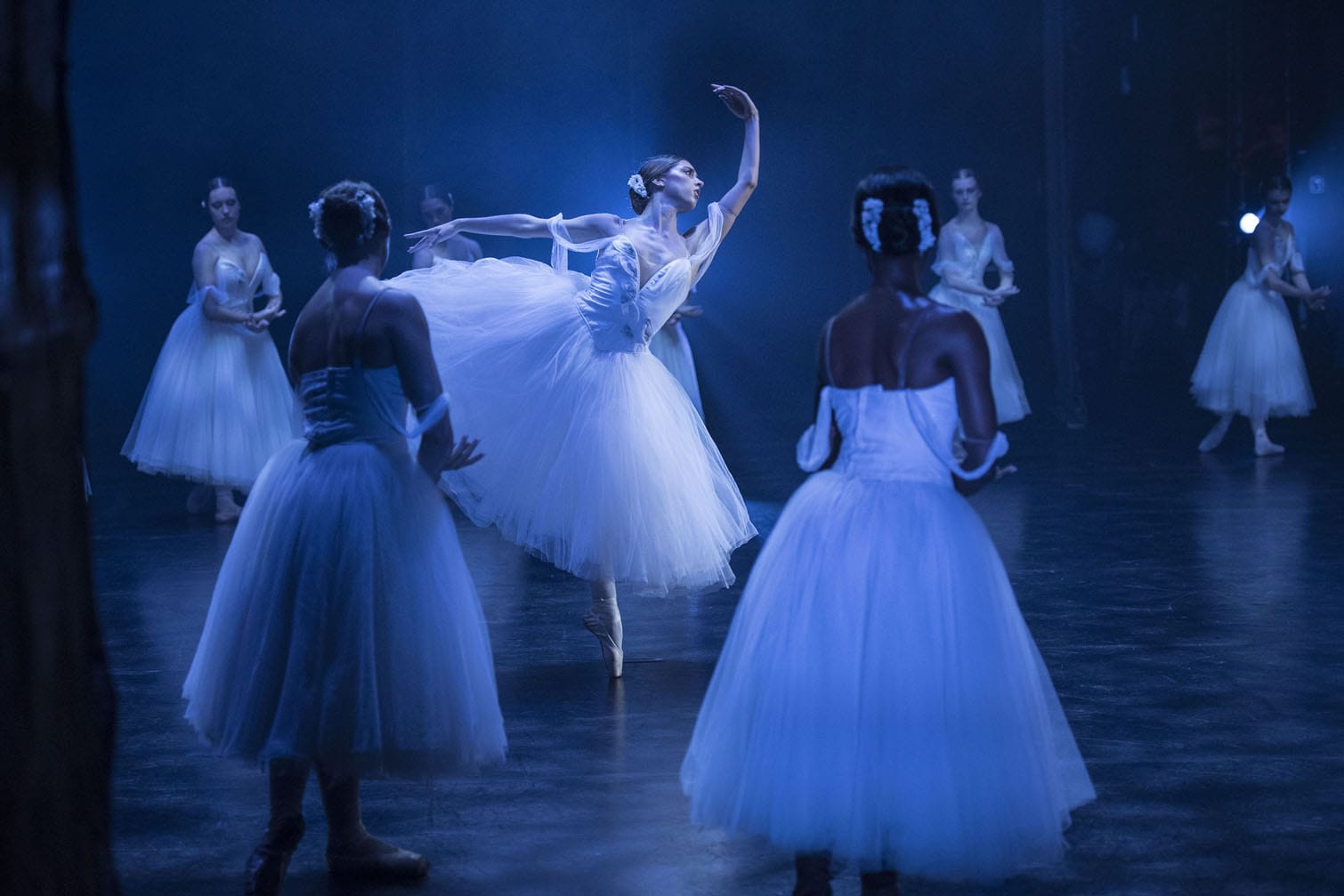 Dancers from the Joburg Ballet perform during a rehearsal for Giselle