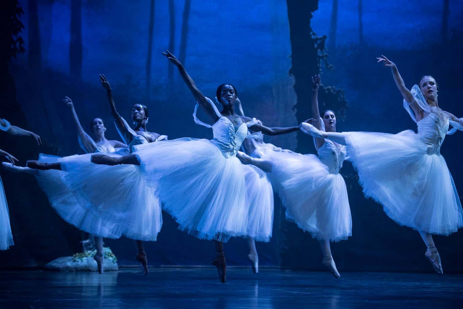 Dancers from the Joburg Ballet perform during a rehearsal for Giselle