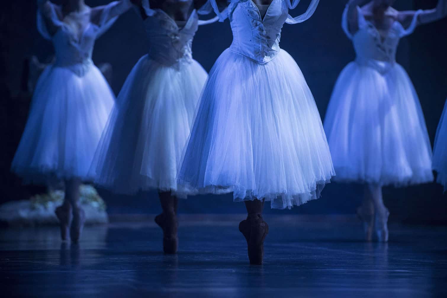 Dancers from the Joburg Ballet perform during a rehearsal for Giselle