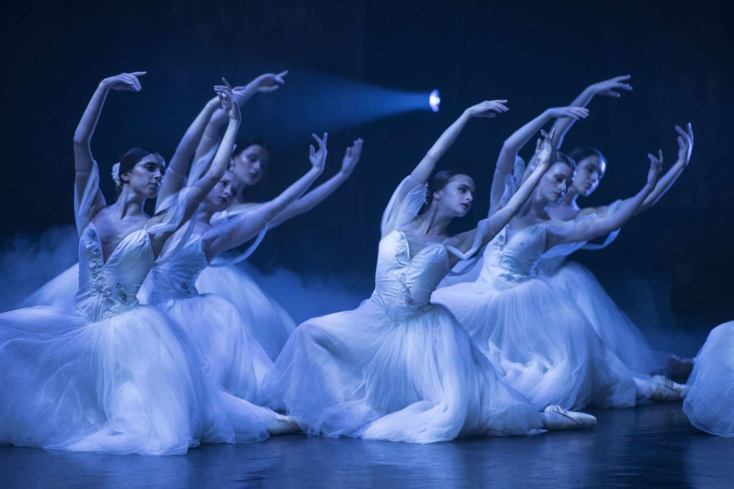 Dancers from the Joburg Ballet perform during a rehearsal for Giselle