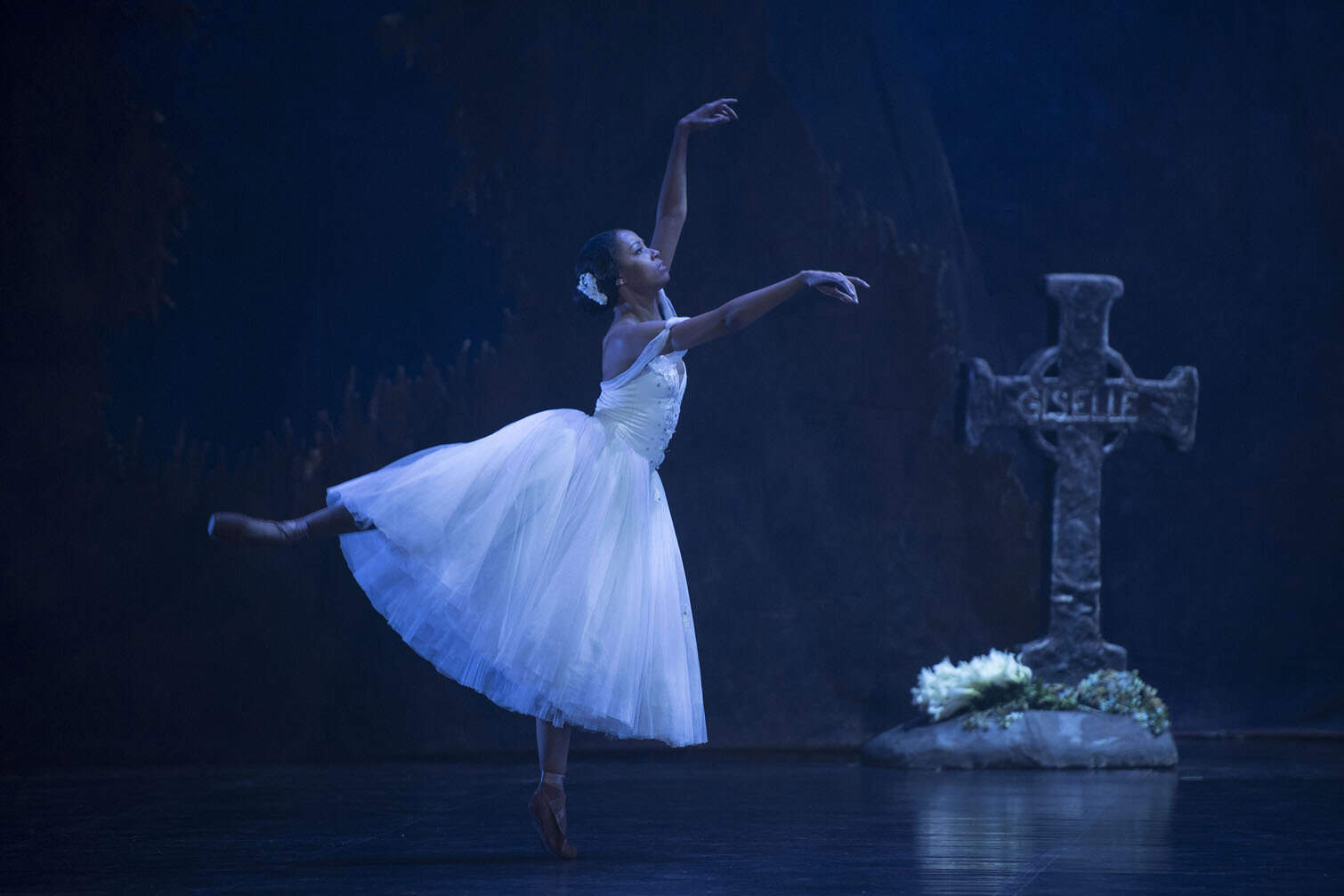 Dancers from the Joburg Ballet perform during a rehearsal for Giselle