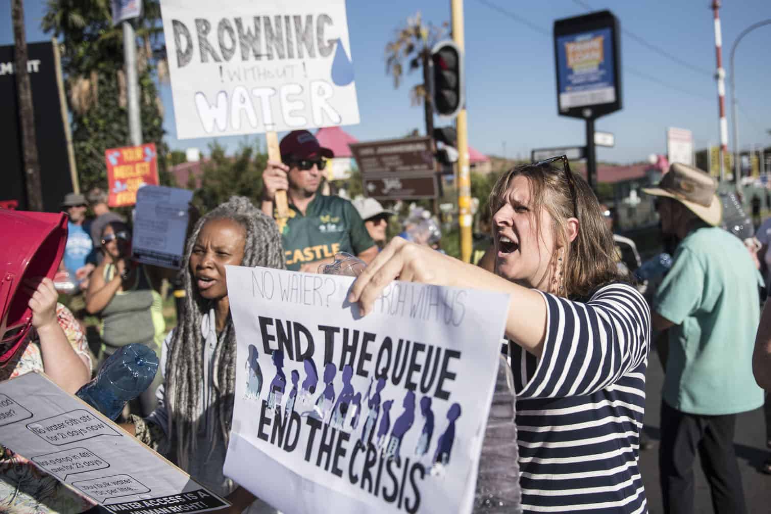 Melville and Westdene residents protest lack of water supply