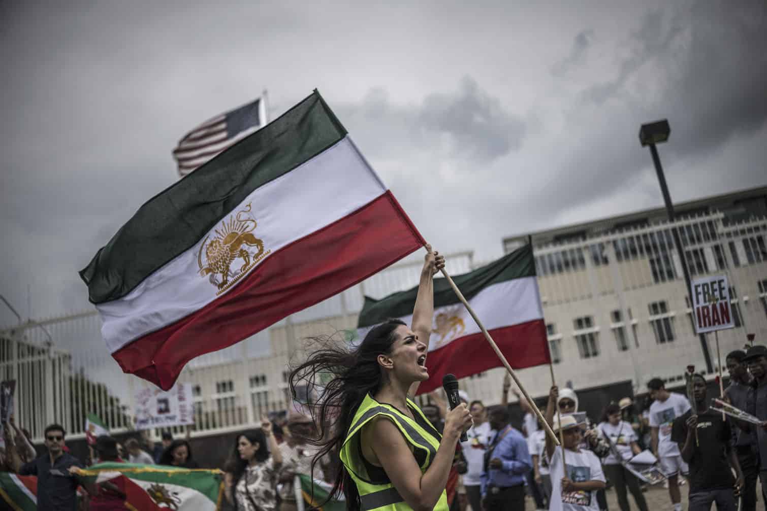 An Iranian pro-democracy activist