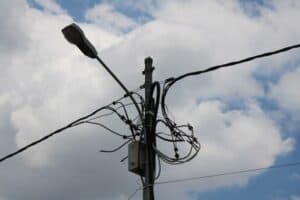 Power cables for illustration purposes.