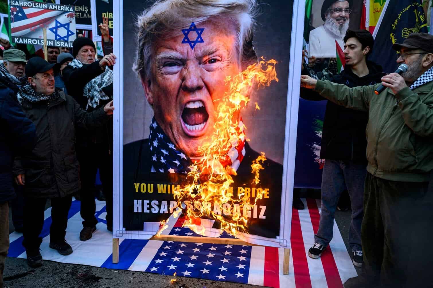 A picture of US President Donald Trump