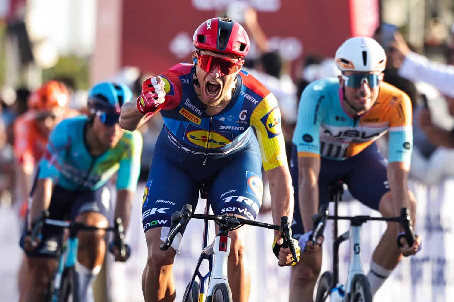 Jonathan Lidl-Trek's Italian rider Jonathan Milan